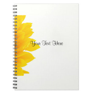 Caderno Espiral Modelo de Girassol Bonito