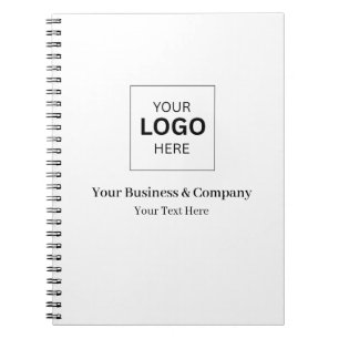 Caderno Espiral Modelo de Logotipo de Negócios Personalizado
