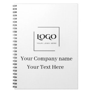 Caderno Espiral Modelo de logotipo personalizado elegante