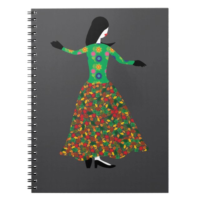 Caderno Espiral Modelo de Moda 01 (Frente)