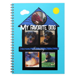 Caderno Espiral modelo de ranhuras de fotografias com 5 locais