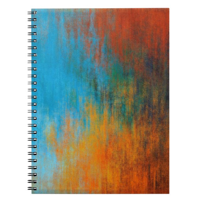 Caderno Espiral Modelo de textura de fundo (Frente)
