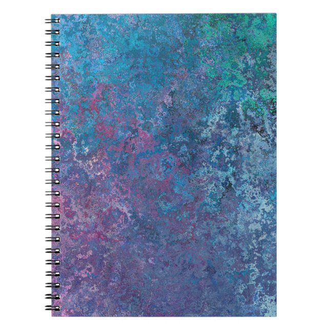 Caderno Espiral Modelo de textura de fundo (Frente)
