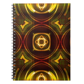 Caderno Espiral modelo decorativo geométrico de arte, abstrato