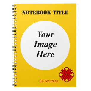 Caderno Espiral Modelo do Red Clover Ribbon por Kenneth Yoncich