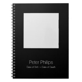 Caderno Espiral Modelo Funeral Guest Book Adicionar imagem favorit