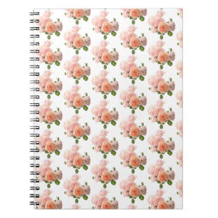 Caderno Espiral Modelo moderno dos Rosas elegantes