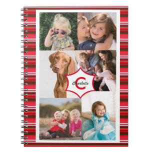 Caderno Espiral Modelo Monograma de Fotografias da Família Pessoa
