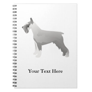 Caderno Espiral Modelos Schnauzer prontos para personalizar