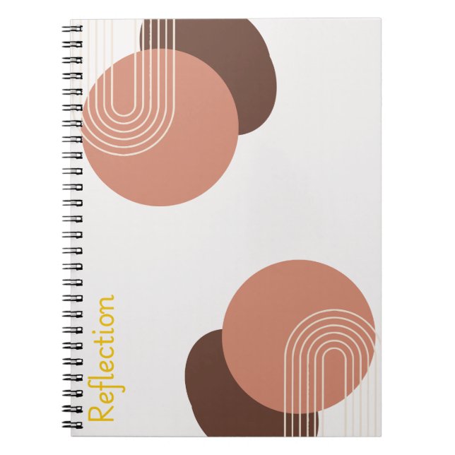 Caderno Espiral Modern Abstract Minimalist  (Frente)