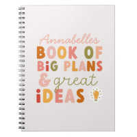 Modern colorful bold typography plans and ideas