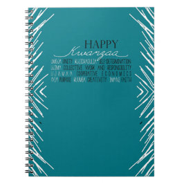 Caderno Espiral Modern Happy Kwanzaa