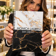 Modern minimalist elegant black white marble