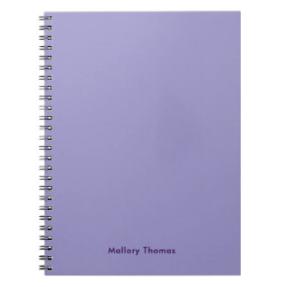 Caderno Espiral Modern Minimalist Trendy Purple Cute