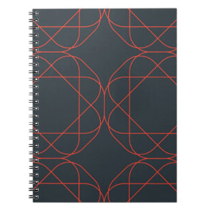 Caderno Espiral Modern, simple, cute, playful geometric pattern