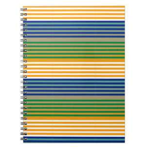 Caderno Espiral Moderno Listrado Chic