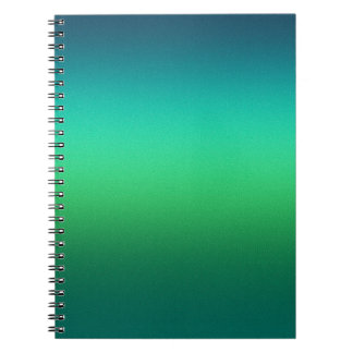 Caderno Espiral Moderno Mini com Gradiente de Verd