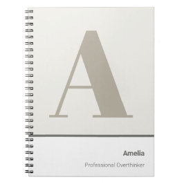 Caderno Espiral Moderno Minimalista Ousado Profissional