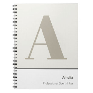 Caderno Espiral Moderno Minimalista Ousado Profissional