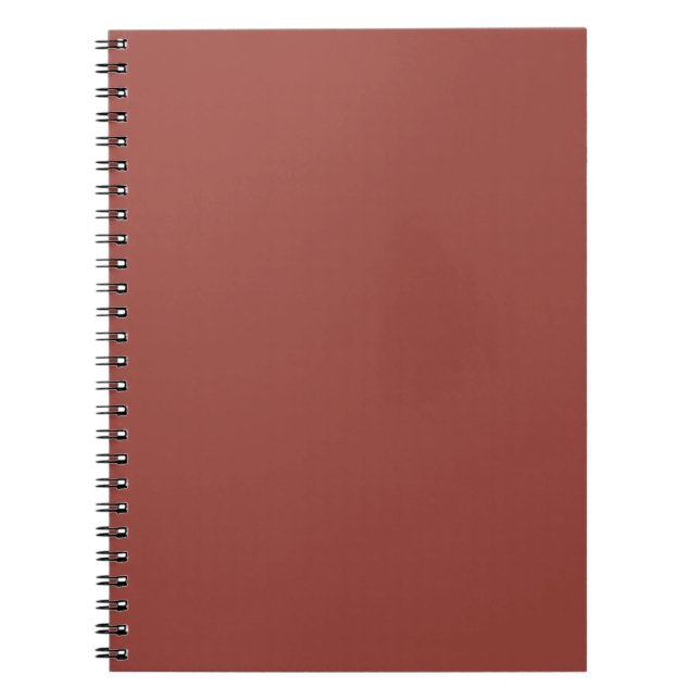 Caderno Espiral Moderno Simples de Cor Cognac (Frente)