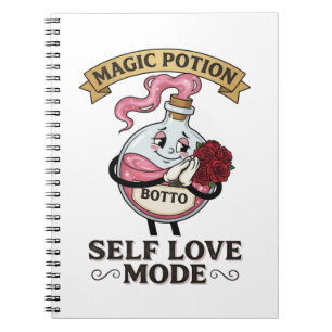Caderno Espiral Modo de Amor Próprio Botto Poção Mágica Vintage A