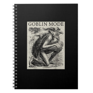 Caderno Espiral Modo Duende Goblincore Fairycore Grunge Medieval