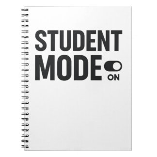 Caderno Espiral Modo Estudante Ativado – Motivação para Estudar