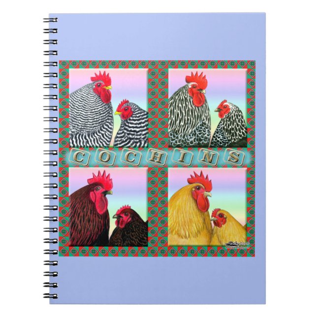 Caderno Espiral Moedas com quatro cores (Frente)