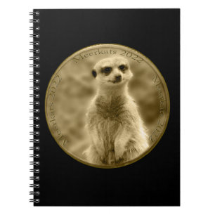 Caderno Espiral Moedas do ouro Meerkat 2022, Notebook