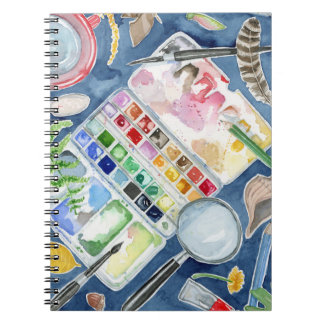 Caderno Espiral moente de natureza aquática