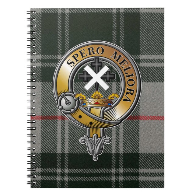 Caderno Espiral Moffat Tartan & Crachá (Frente)