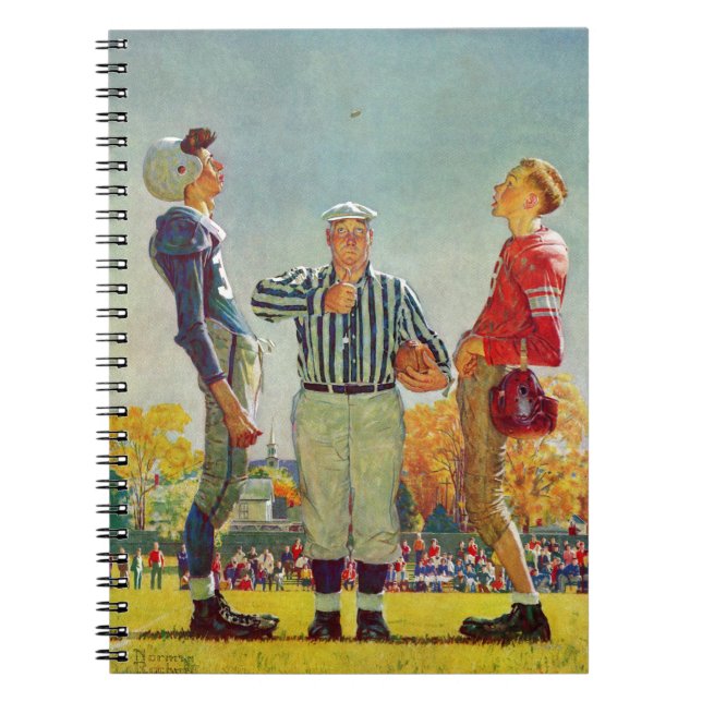 Caderno Espiral Moin Toss por Norman Rockwell (Frente)