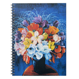 Caderno Espiral Moise Kisling, Buquê de Tulipas,