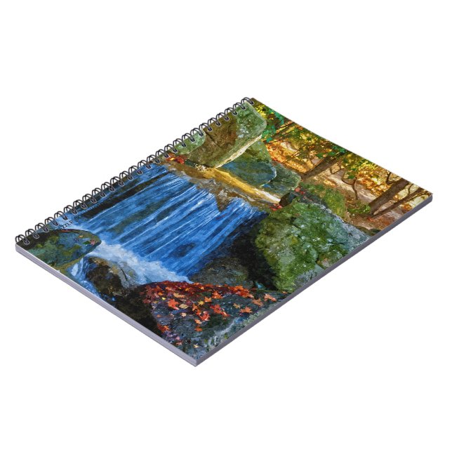 Caderno Espiral Mola de Água Azul (Left Side)