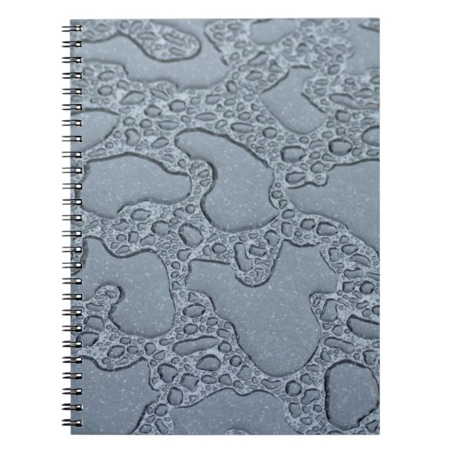 Caderno Espiral Molhado de chuva (gotas de chuva) (Frente)
