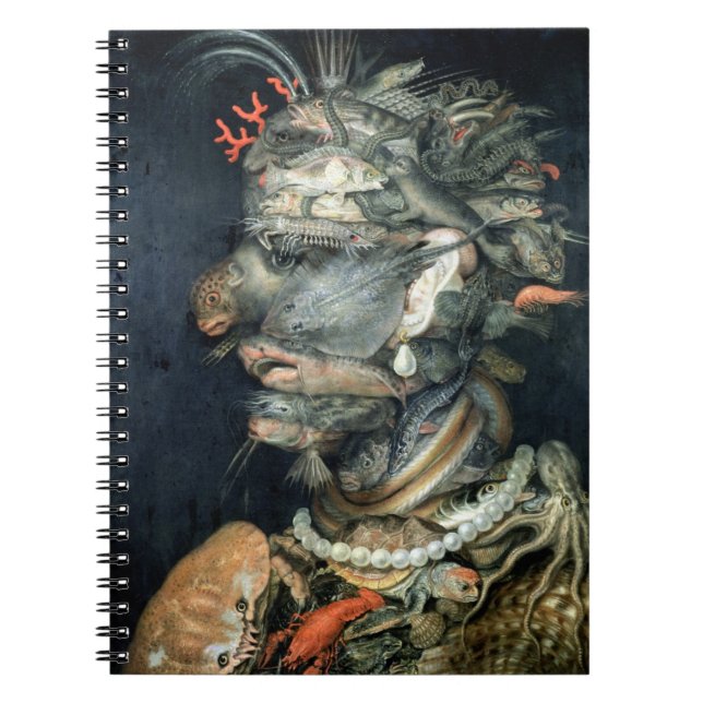 Caderno Espiral Molhe, (óleo em canvas), Arcimboldo, Giuseppe (Frente)