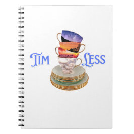 Caderno Espiral Momentos do Chá eterno - A Natureza Surreal Copia 