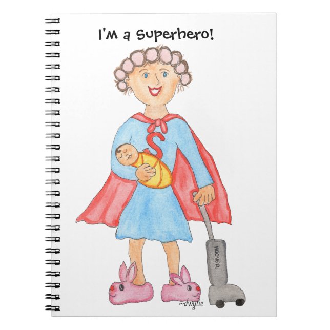 Caderno Espiral Moms are Superheroes! (Frente)