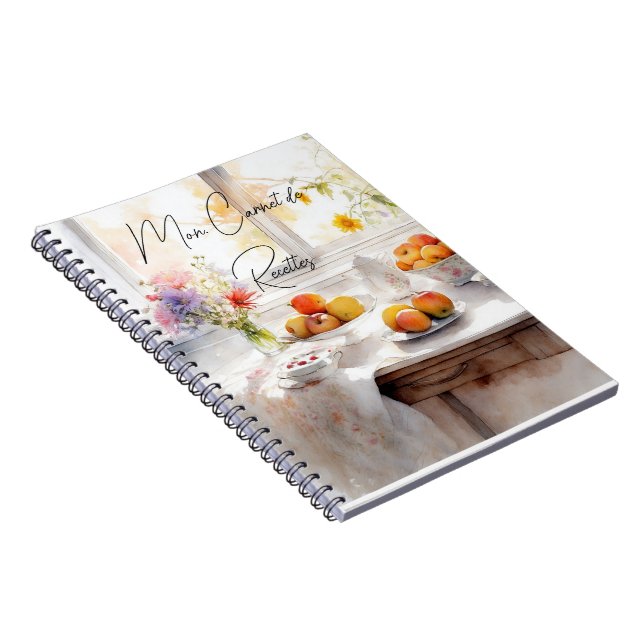 Caderno Espiral Mon carnet de recettes (Lado Direito)