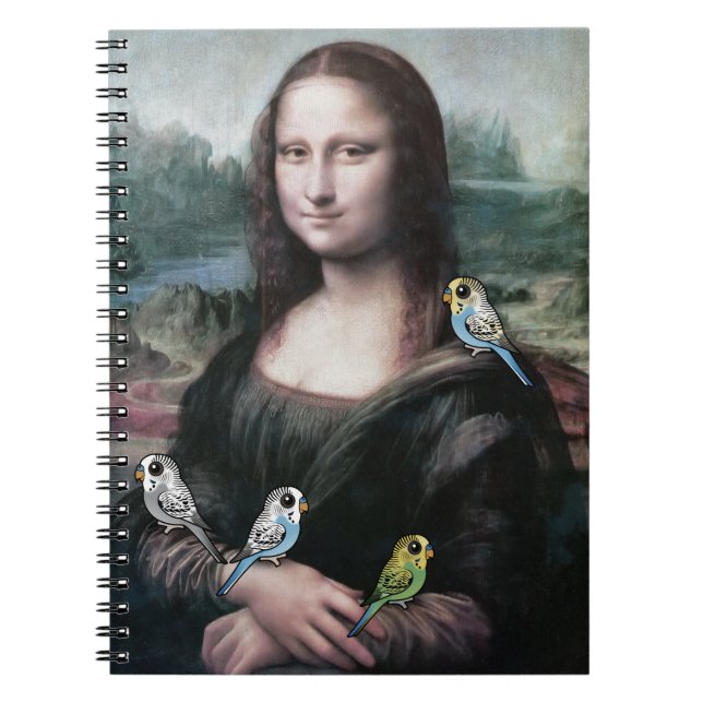 Caderno Espiral Mona Lisa & Budgies (Frente)