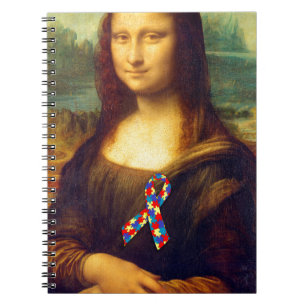 Caderno Espiral Mona Lisa Com Fita De Quebra-cabeça