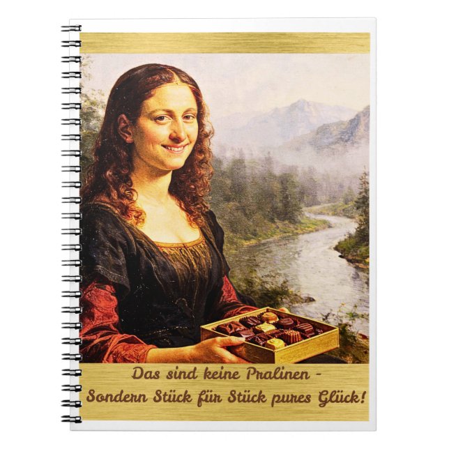 Caderno Espiral Mona Lisa mag Pralinen (Frente)
