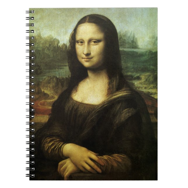 Caderno Espiral Mona Lisa por Leonardo da Vinci, Arte Renascentist (Frente)