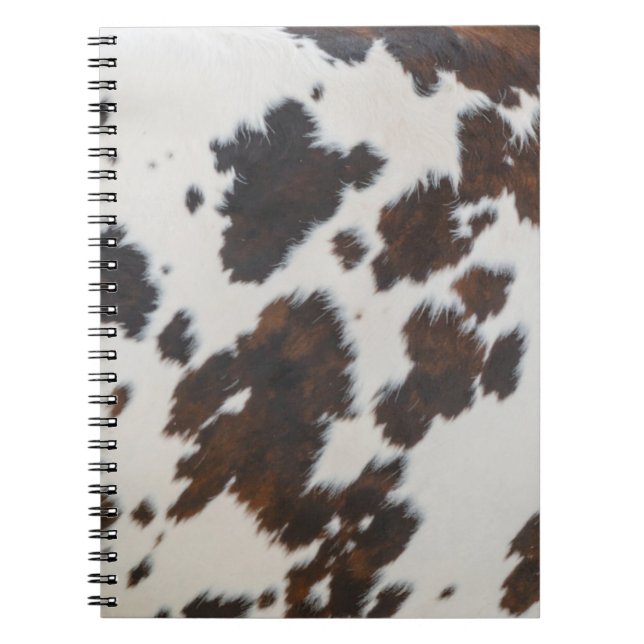 Caderno Espiral Monarca Vaca Pelo Preto (Frente)