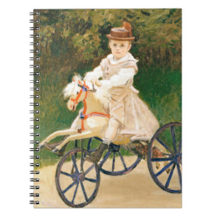 Caderno Espiral Monet Child on Horse Tricycle Spiral Notebook