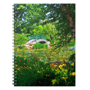 Caderno Espiral Monet France Impressionista Pessoas Bridge Park Da