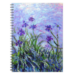 Caderno Espiral Monet Lilac Irises