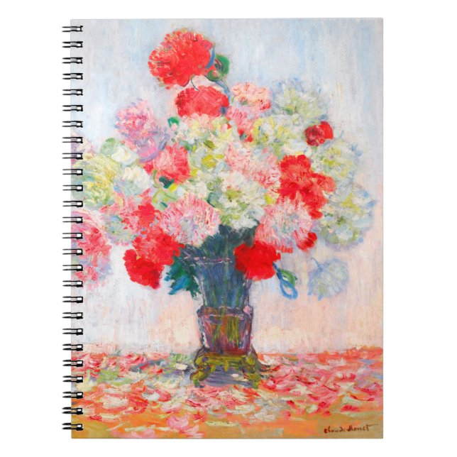 Caderno Espiral Monet Peonies (Frente)