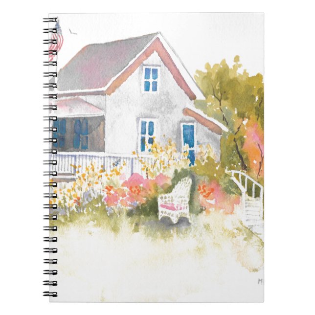 Caderno Espiral Monhegan Cottage J Kilburn (Frente)