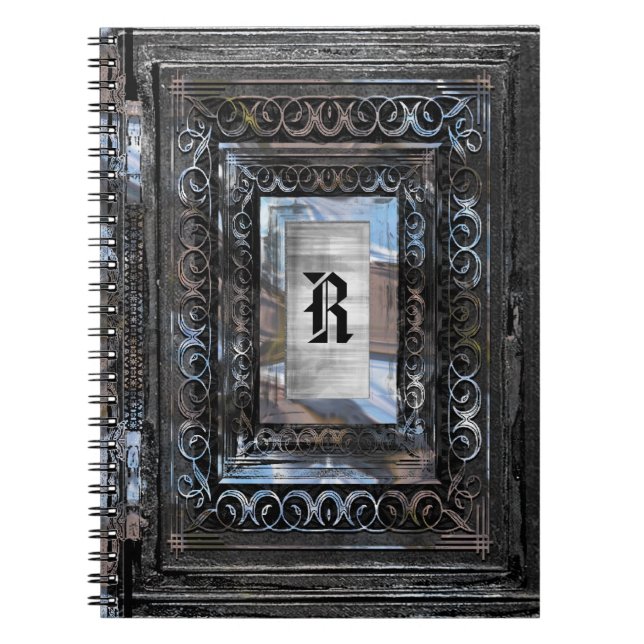 Caderno Espiral Monograma Agortex Shade (Frente)